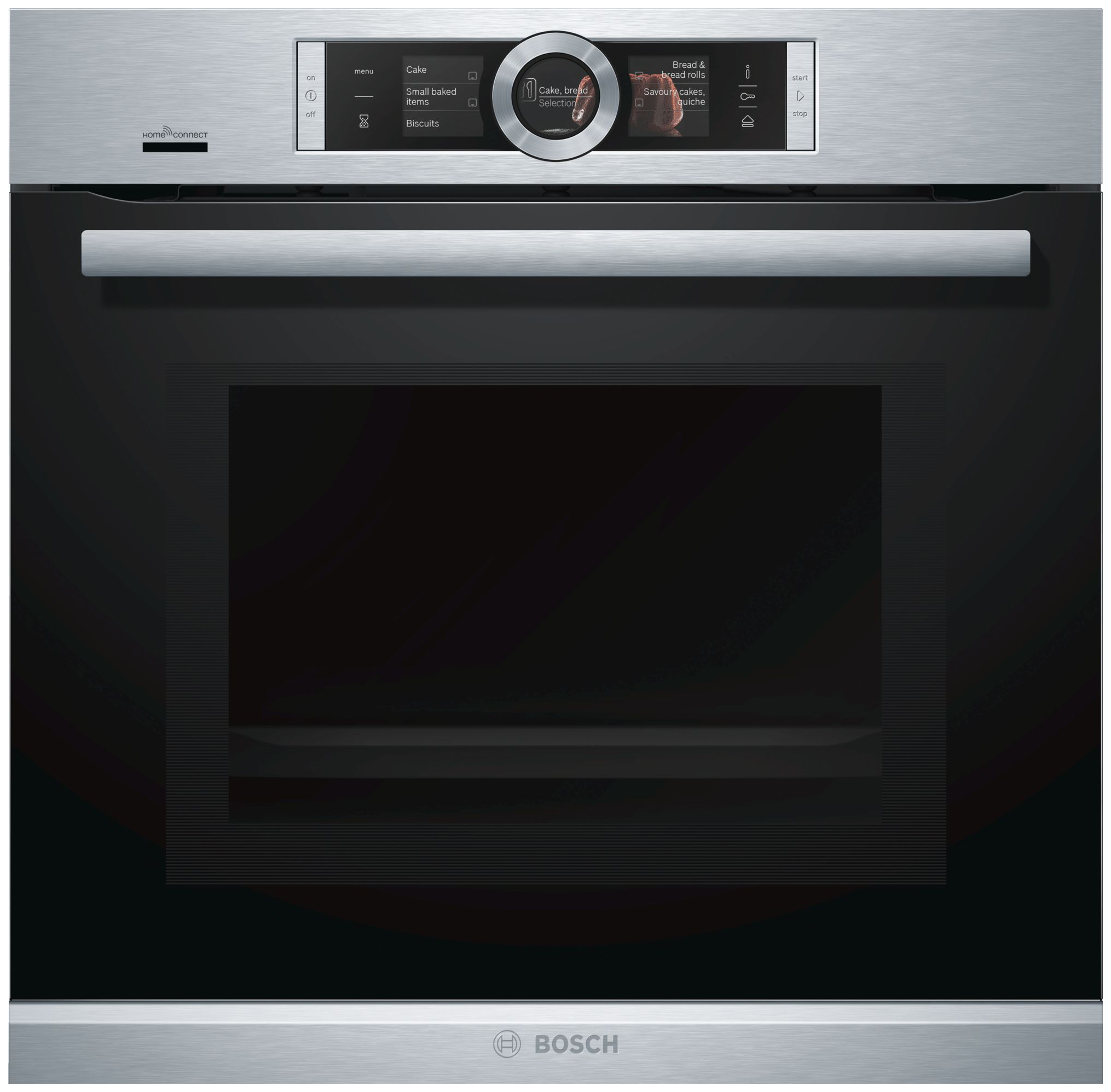 фото Встраиваемый электрический духовой шкаф bosch hng6764s6 silver/black