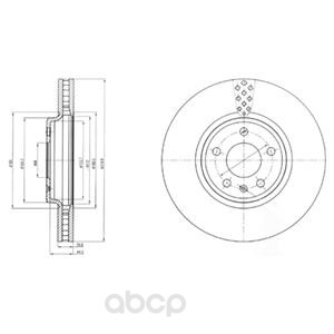 фото Тормозной диск delphi bg4080