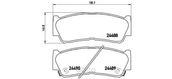 фото Комплект тормозных колодок brembo p30037