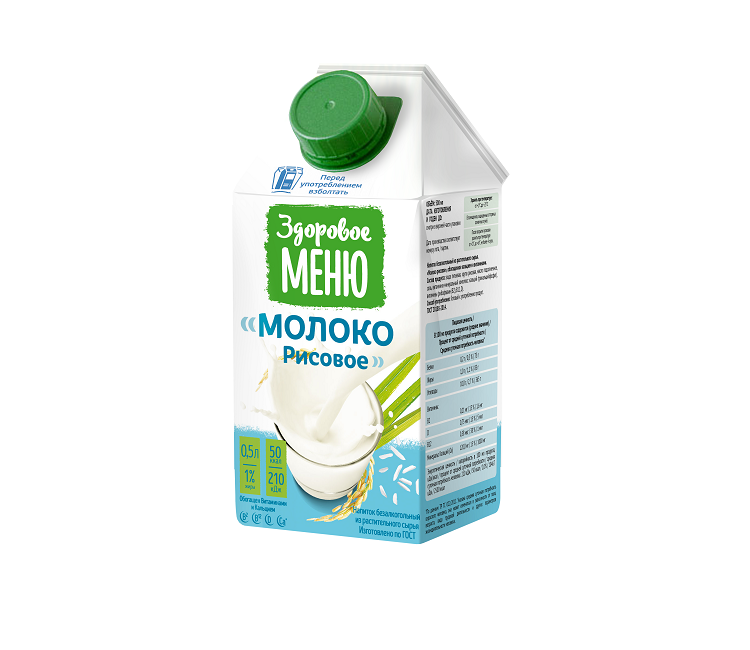 Молоко рисовое Здоровое Меню 0.5 л