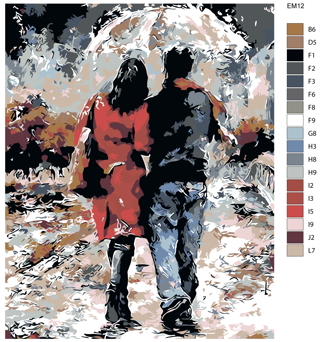

Картина по номерам, 40 x 50, EM12, EM12