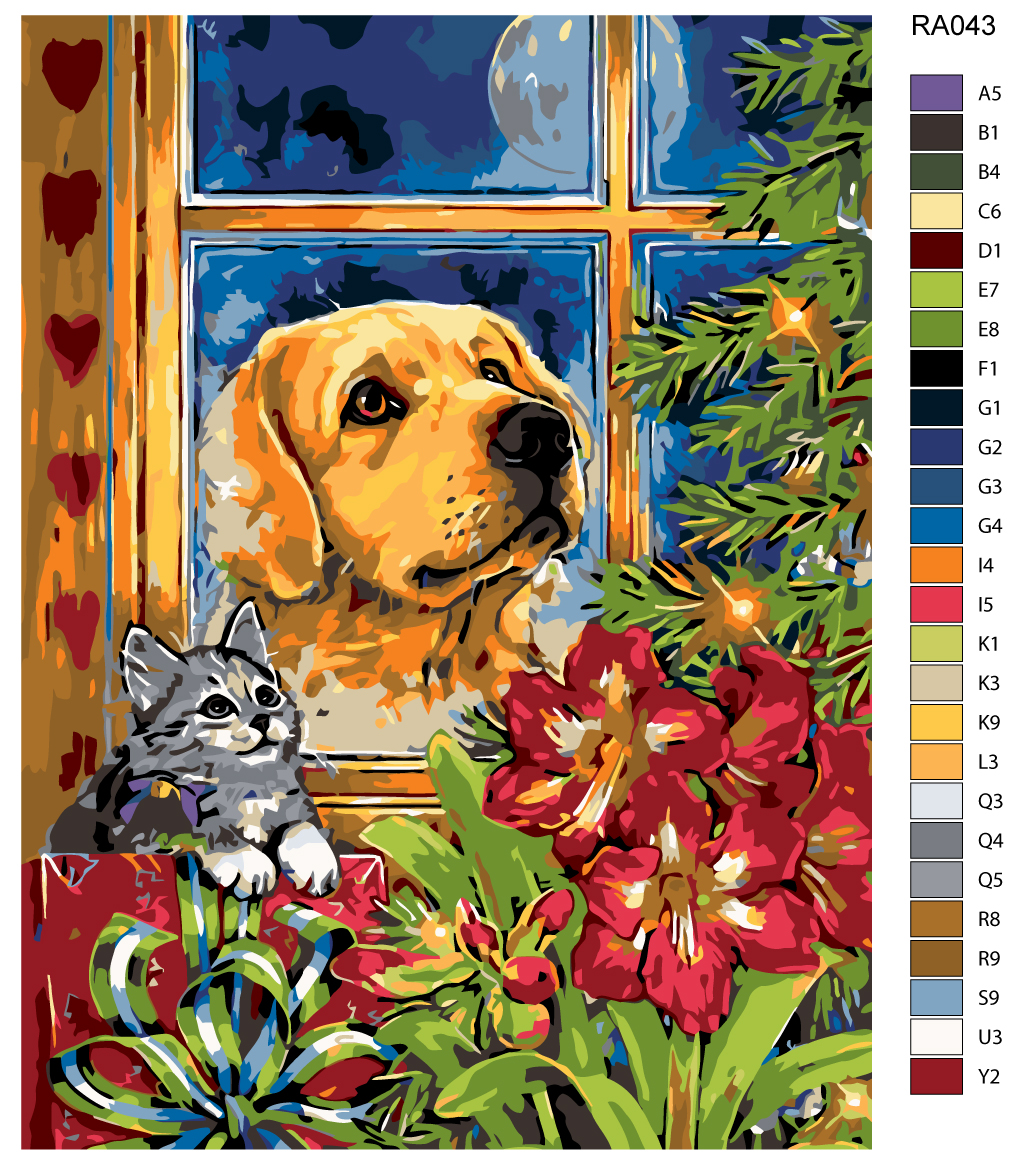 

Картина по номерам, 30 x 40, RA043, RA043