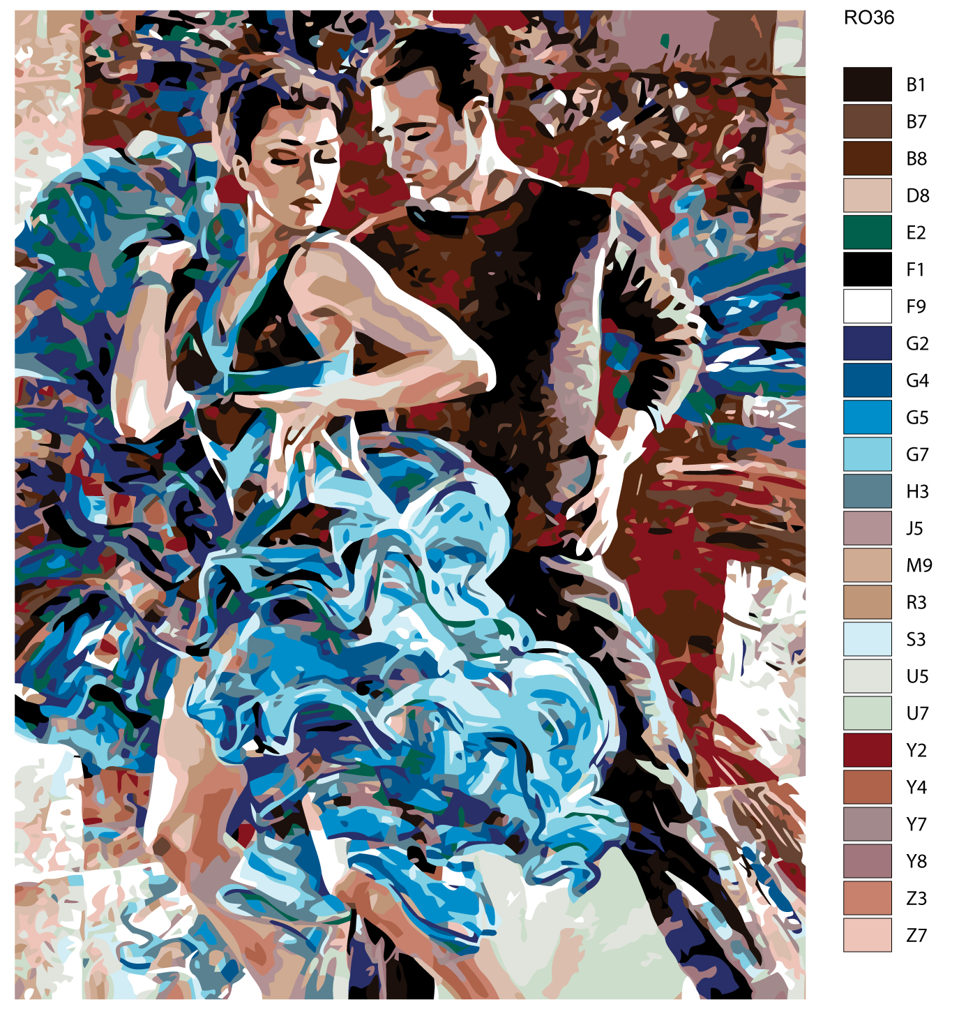 

Картина по номерам, 40 x 50, RO36, RO36