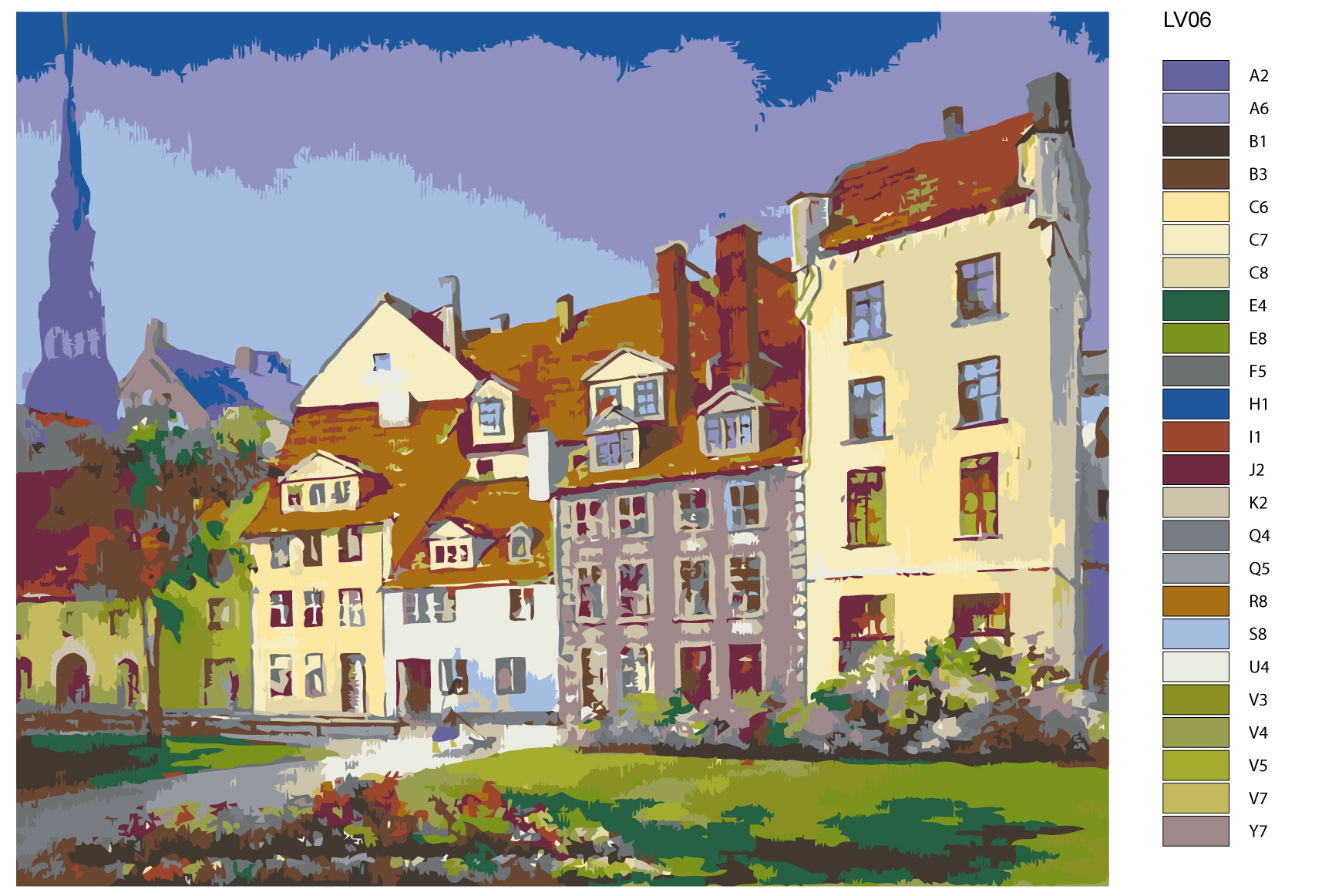 

Картина по номерам, 40 x 50, LV06, LV06