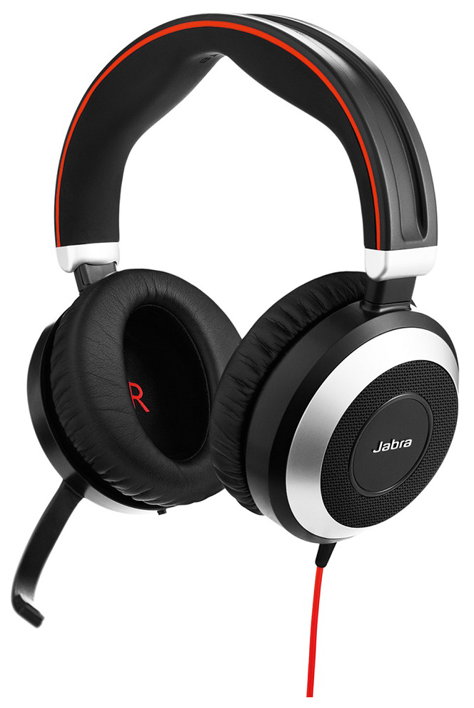 фото Гарнитура jabra evolve 80 ms stereo black/silver