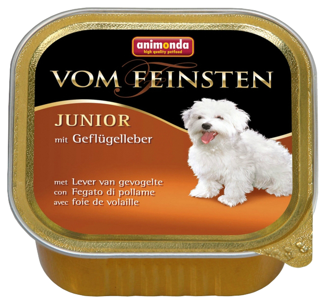 

Консервы для щенков Animonda Vom Feinsten Junior, домашняя птица, сердце индейки, 150г, Vom Feinsten Junior