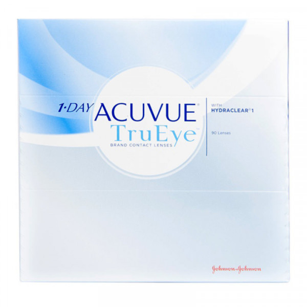 Контактные линзы 1 Day Acuvue TruEye with HydraClear, однодневные, -9.50 / 9.0, 90 шт.