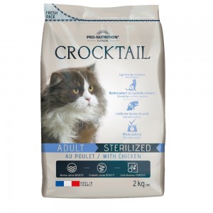 Сухой корм для кошек Flatazor Crocktail Sterelized, для стерилизованных, курица, 2кг