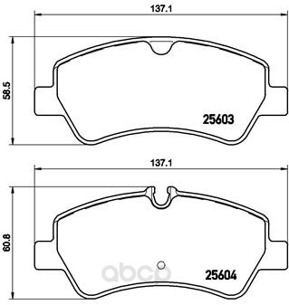 

Тормозные колодки дисковые brembo P24160