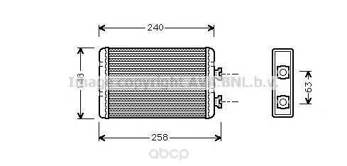 фото Радиатор охлаждения двигателя ava bwa6210