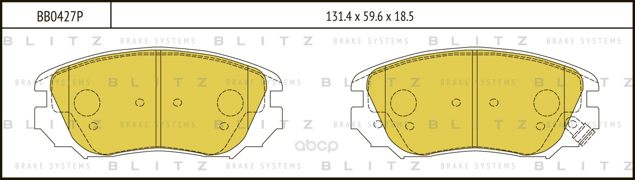 фото Тормозные колодки дисковые blitz bb0427p