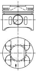 

Поршень двигателя KOLBENSCHMIDT 97409600