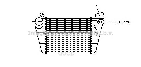 фото Интеркулер ava для audi a3/volkswagen golf 1.8t, 1.9d 1996- ai4185