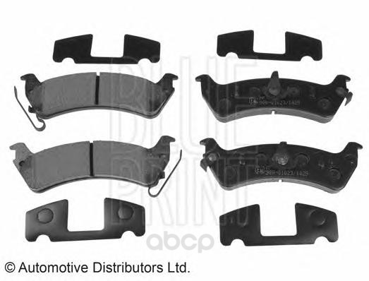 

Колодки тормозные задние jeep cherokee/grand cherokee 2.5-5.9 91-99 Blue Print ADA104215