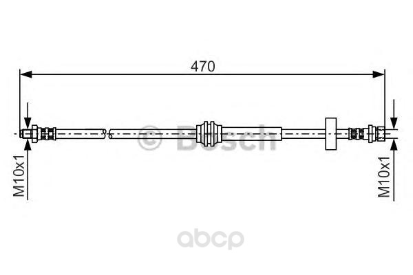 фото Шланг тормозной системы bosch 1987476885