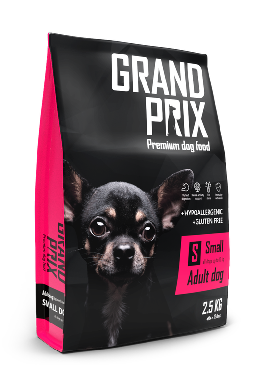 фото Сухой корм для собак grand prix small adult, злаки, птица, 2.5кг