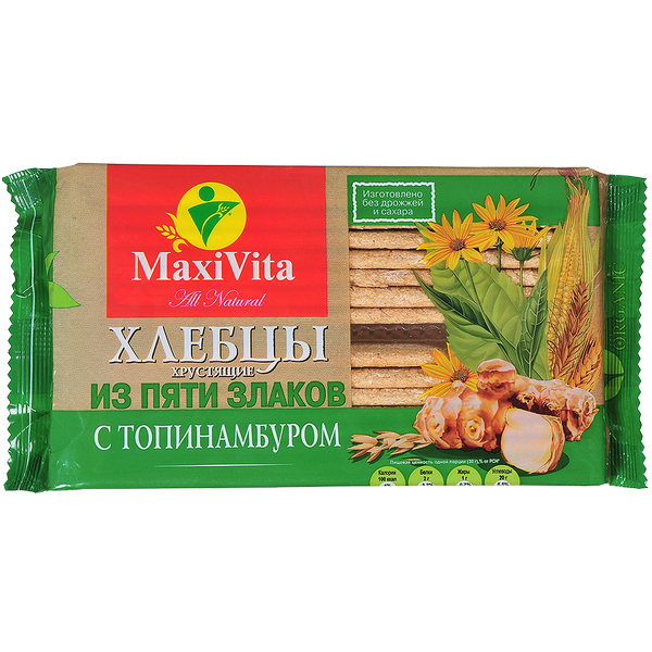 фото Хлебцы maxi vita топинамбур 5 злаков 150 г