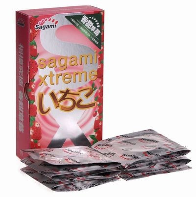 Купить Xtreme Strawberry, Презервативы Sagami Strawberry ультратонкие 10 шт.