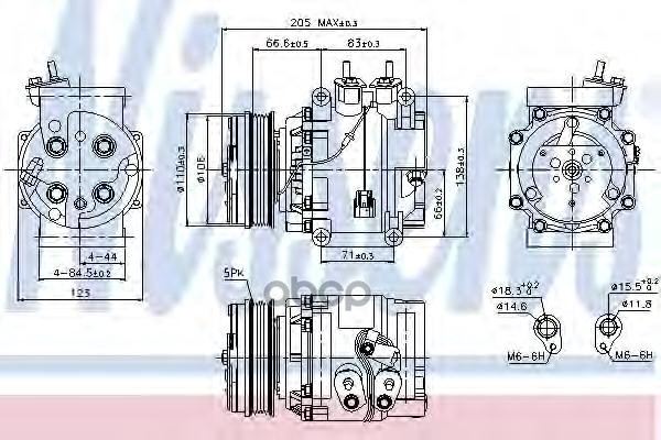 фото Компрессор кондиционера nissens 89235