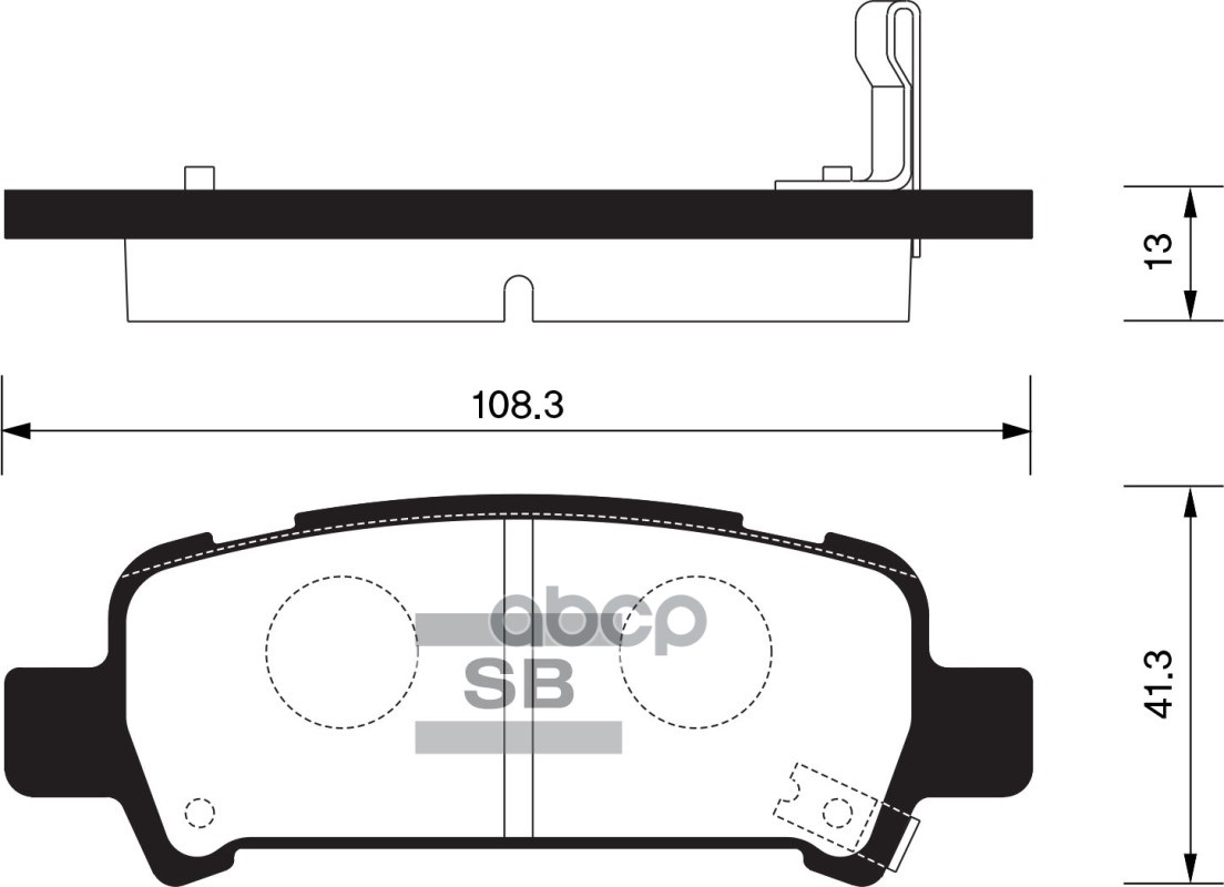 

Комплект тормозных колодок Sangsin brake SP2120