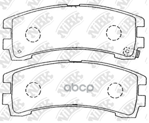 

Комплект тормозных колодок NiBK PN2304