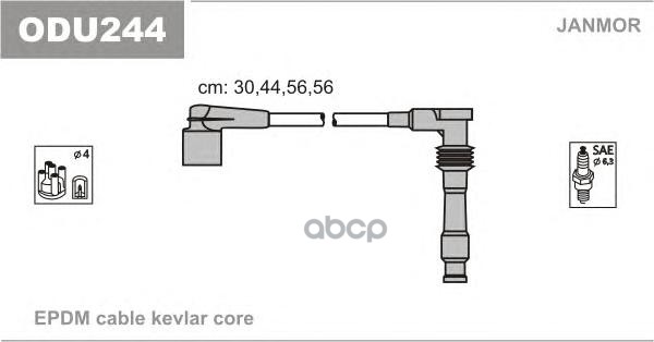 

Комплект проводов зажигания JANMOR ODU244
