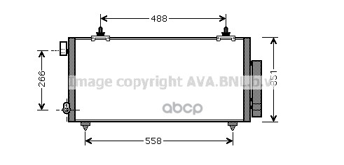 

Радиатор кондиционера AVA QUALITY COOLING TO5381D