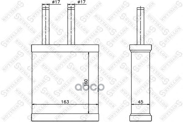 фото Радиатор печки stellox 1035189sx