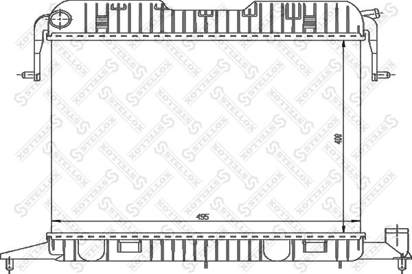 

Радиатор охлаждения двигателя STELLOX 10-26006-SX