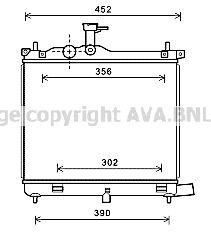 Радиатор охлаждения двигателя AVA QUALITY COOLING HY2290 600000344948