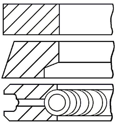 

Комплект поршневых колец GOETZE ENGINE 08-124806-00