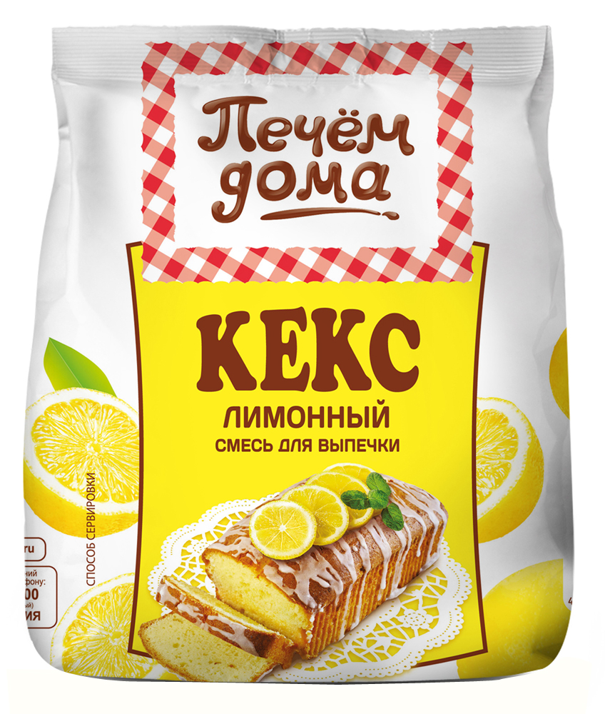 

Смесь для выпечки Печем дома кекс лимонный 400 г