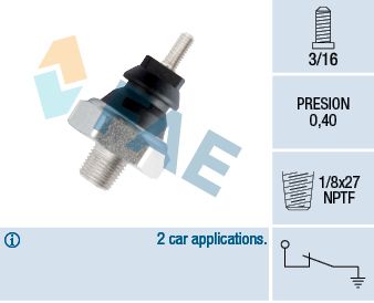 фото Датчик давления масла fae 12180