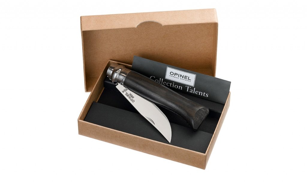 фото Нож складной opinel №8 vri luxury tradition ebony в подарочной упаковке