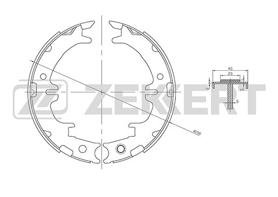 

Комплект тормозных колодок ZEKKERT BK-4046