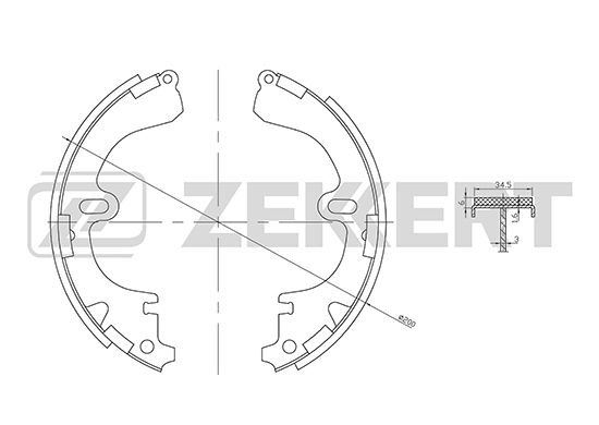 

Комплект тормозных колодок ZEKKERT BK-4457