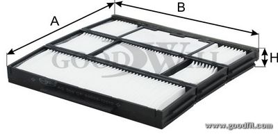 фото Фильтр салона goodwill ag 569 cf