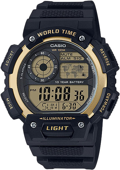 фото Наручные часы электронные мужские casio collection ae-1400wh-9a