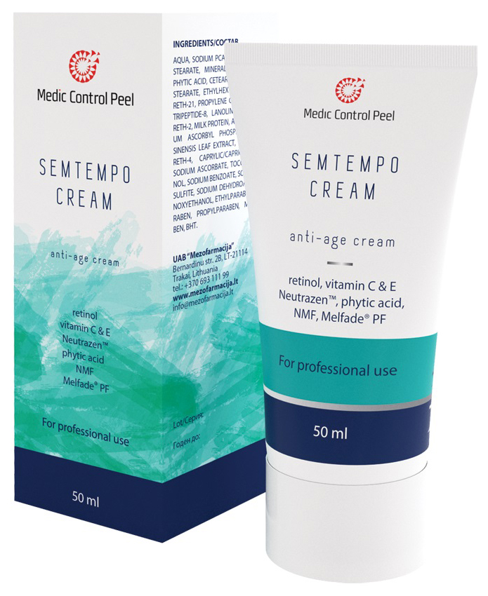 Крем для лица Medic Control Peel Semtempo Cream 50 мл успокаивающий крем с азуленом и керамидами sur medic azulene soothing cream