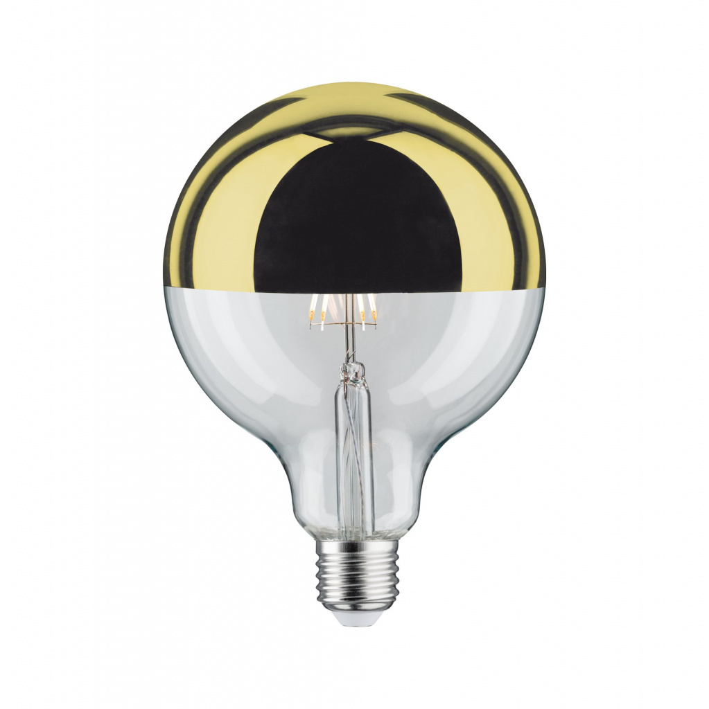 фото Лампа шар led g125 kopfsp 520lm e27 6w gold dim 28678 paulmann