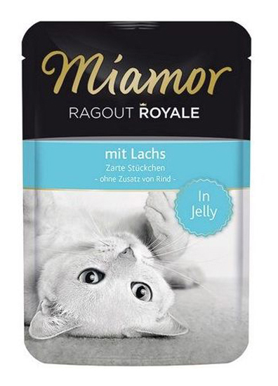 

Влажный корм для кошек Miamor Королевское рагу, лосось в желе, 100г, Королевское рагу