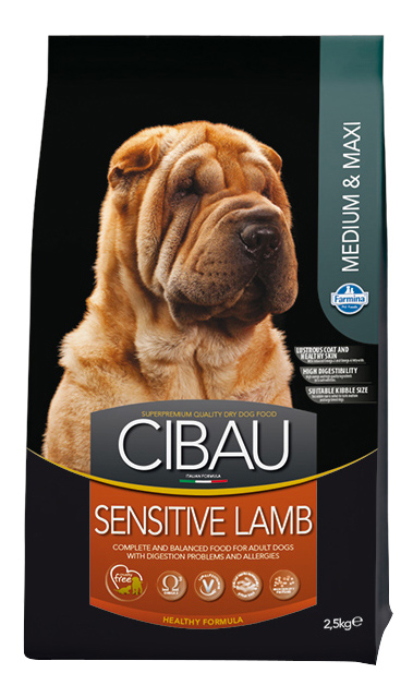 фото Сухой корм для собак farmina cibau medium & maxi sensitive, ягненок, 2,5кг