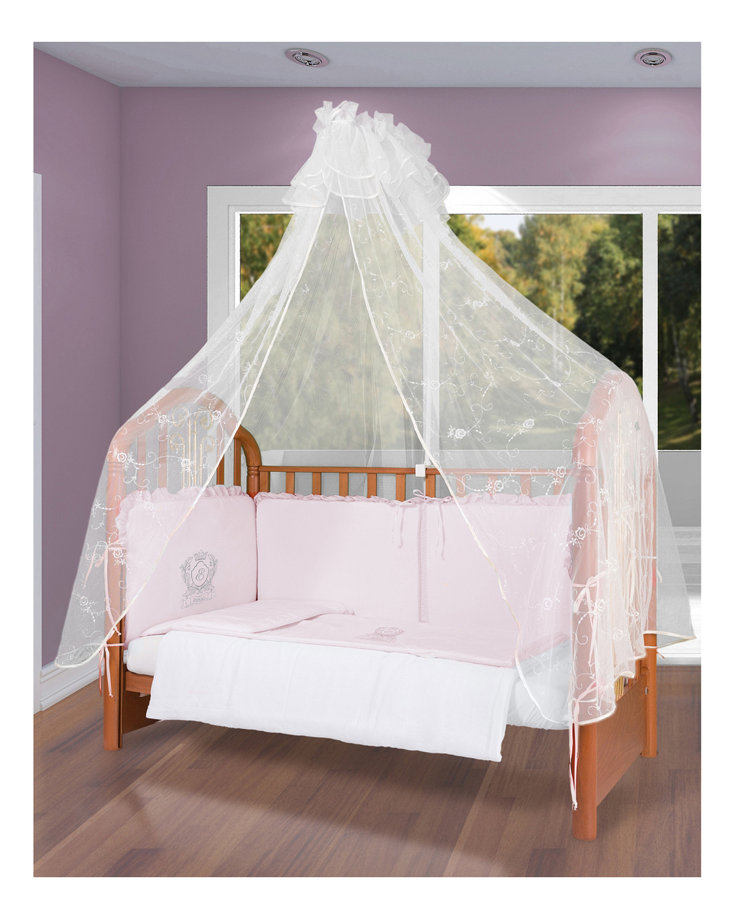 фото Постельное белье esspero в кроватку e-royal light pink