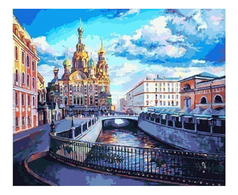 

Раскраска по номерам Белоснежка Храм спаса на крови, Храм спаса на крови