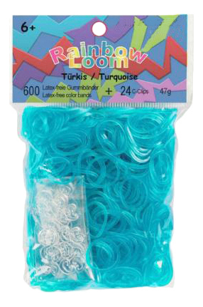 фото Плетение из резинок rainbow loom резинки гелевые бирюзовый turquoise
