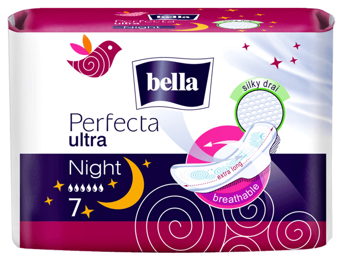 Прокладки Bella Perfecta Ultra Night 7 шт прокладки bella perfecta ultra night silky drai супертонкие 7шт х 2уп