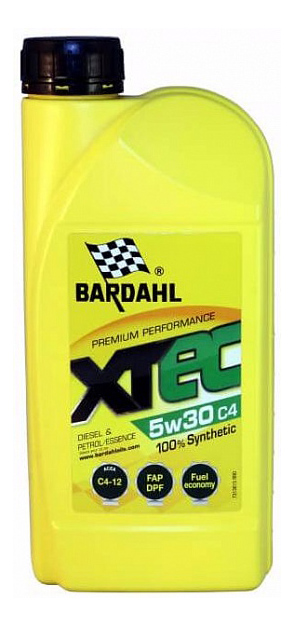 Моторное масло Bardahl Xtec C4 5W30 1л