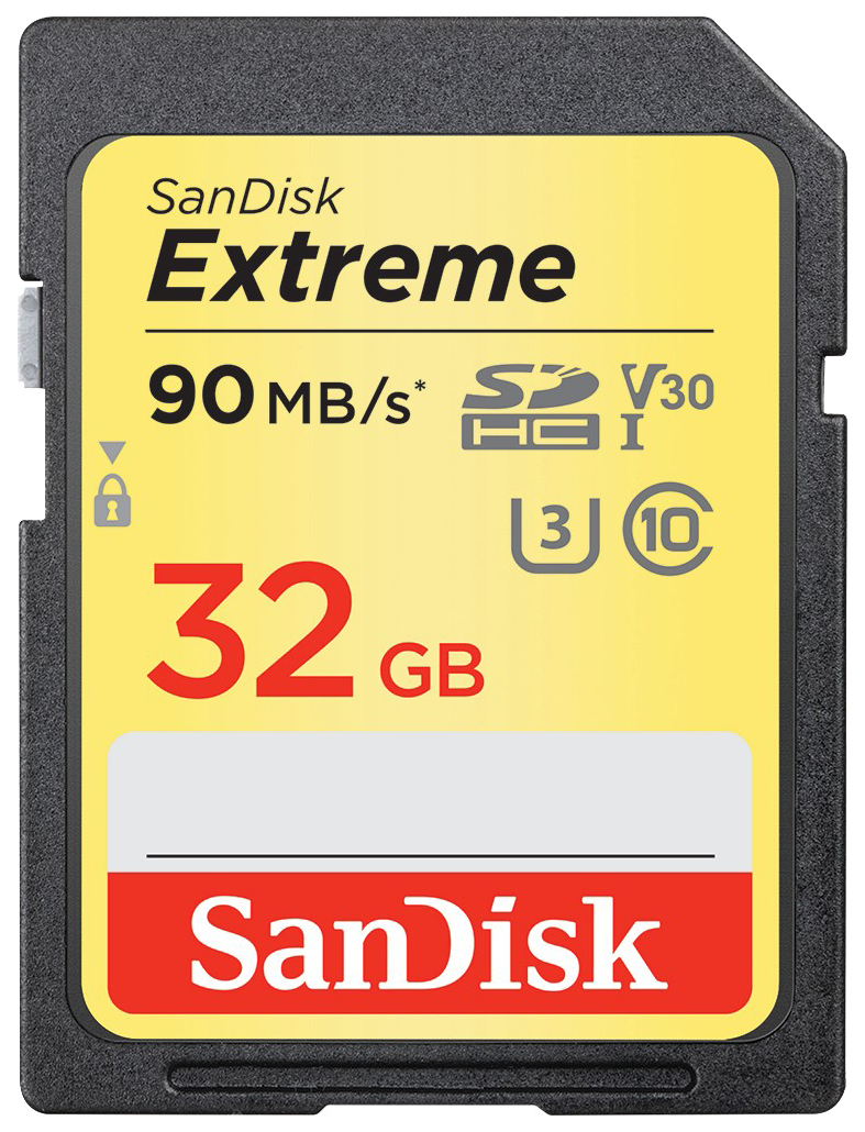 фото Карта памяти sandisk extreme sdhc sdsdxve-032g-gncin 32gb