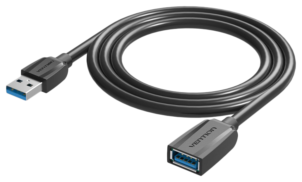 фото Кабель vention usb a-usb a, m-f 0,5м black (vas-a45-b050)