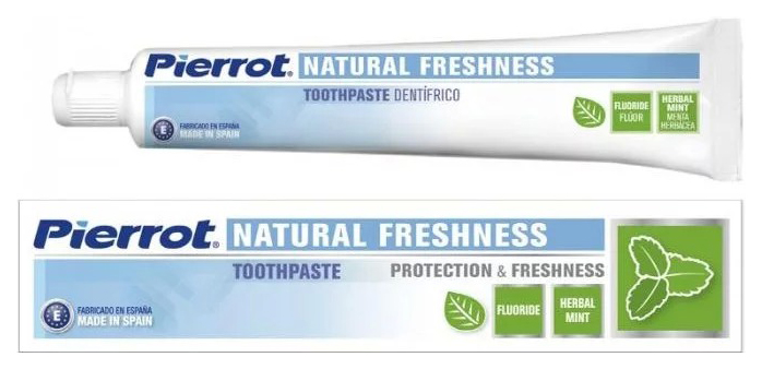 фото Зубная паста pierrot natural freshness 75 мл